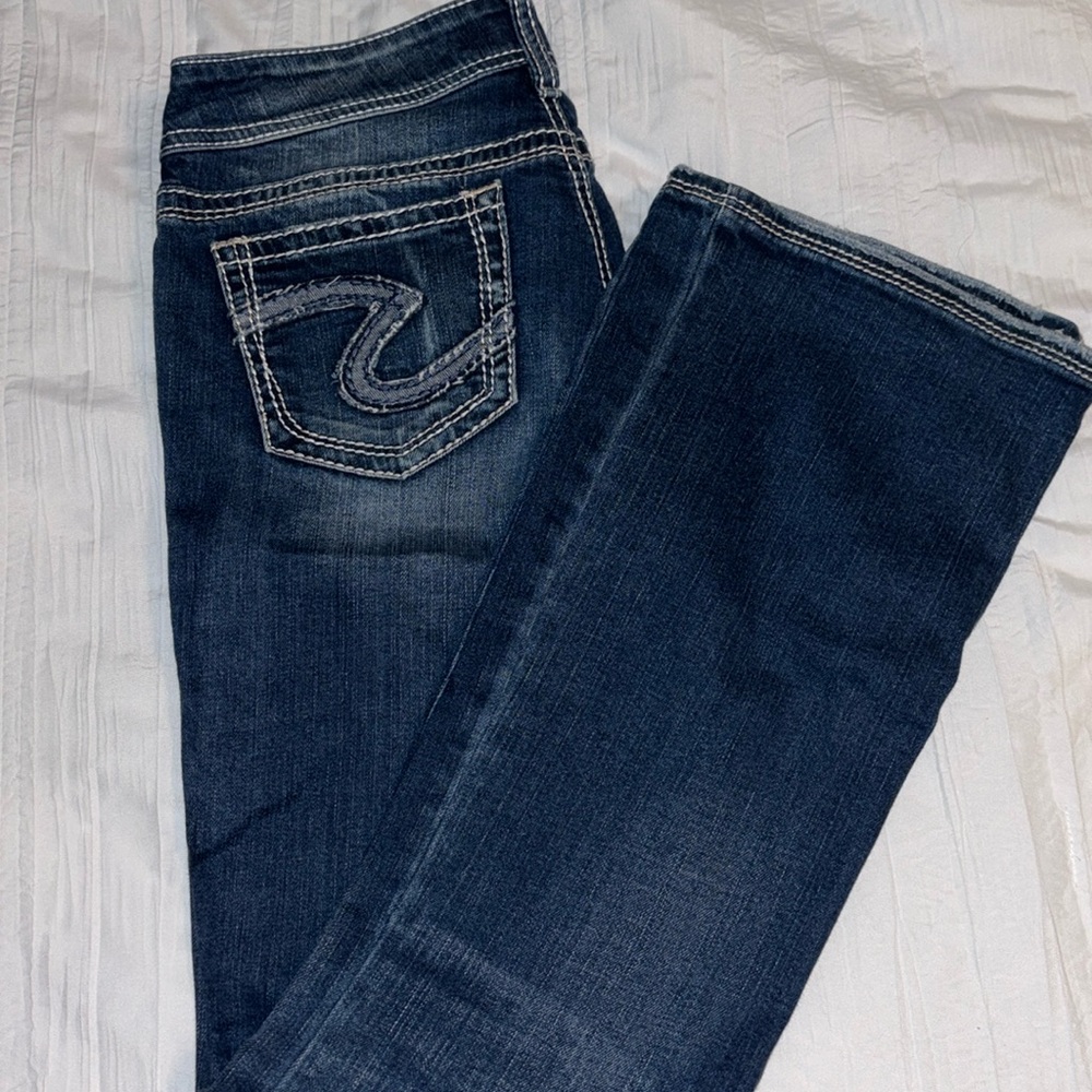 Women Silver jeans